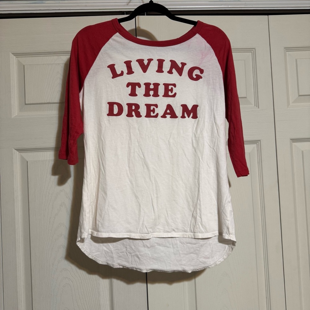 💗FREE WITH PURCHASE💗 Junk Food Clothing Red and White Long Sleeve Tee
